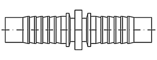 Imagen de 0010010-04D ESPIGA DOBLE 1/4'