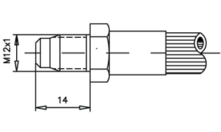 Imagen de 0021183-BB RACOR FRENO MACHO M.12X1