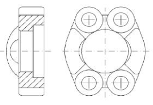 Imagen de 0083308-1200 BRIDA 3000 PSI 3/4' ENTERA