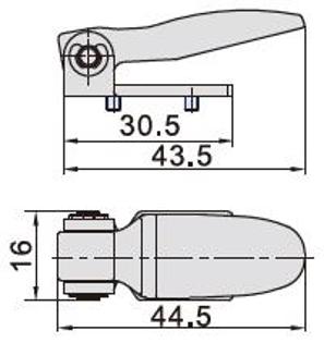 Imagen de 09M3D210-P13A MANETA CORTA SERIES S3/M3/M5