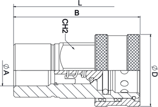 Imagen de 018621-04-04HG1 CUERPO HEMBRA E/R. BOLA DE 1/4' ISO A