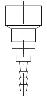 Imagen de 0020511-02-04AP TERMINAL A/PLANO TOMA MANOM. 1/4' DN-2