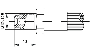 Imagen de 0021163-BB RACOR FRENO MACHO M.12X1.25