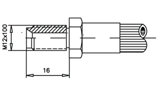 Imagen de 0021131-BB RACOR FRENO MACHO M.12X1