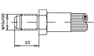 Imagen de 0021122-BB RACOR FRENO M.10X1 CONO SAE