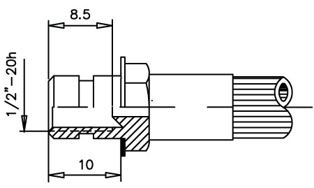 Imagen de 0021150-BB RACOR FRENO HEMBRA 1/2 20 H.