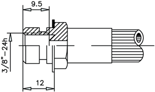 Imagen de 0021108-BB RACOR FRENO HEMBRA 3/8'24 H.