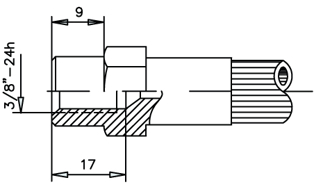 Imagen de 0021165-BB RACOR FRENO HEMBRA 3/8'24 H.