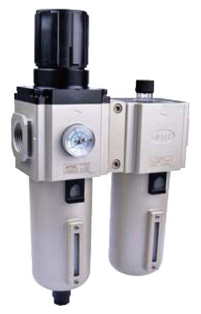 Imagen de 09FRPA+L3/8T3 FILTRO-REGULADOR PURGA AUTOMATICA+LUBRICADOR G3/8" TALLA 300 GAFC30010ASG