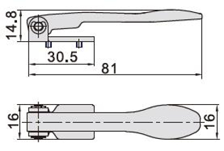 Imagen de 09M3C210-P13A MANETA LARGA SERIES S3/M/3M5