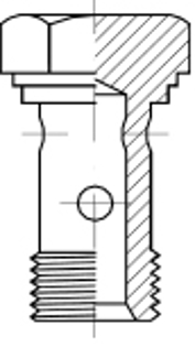 Imagen de 01530-04-08 TORNILLO HUECO M8X1