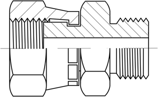 Imagen de 01923-16-16 ADAP. T/G.1-7/16' ORFS X MF.  1' BSP