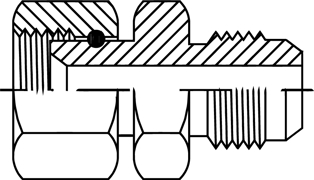 Imagen de 01758-04-04 ADAP.M.F.JIC 7/16'T/G.7/16'JIC